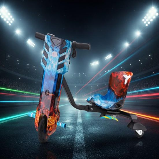 صورة سكوتر درفت "نار x جليد" – تحدّي الحركات بلونين مجنونة